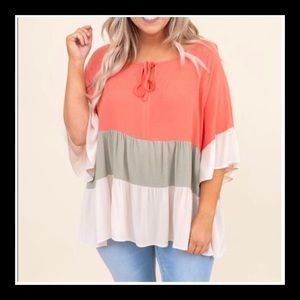 Chic Soul Color Block Top